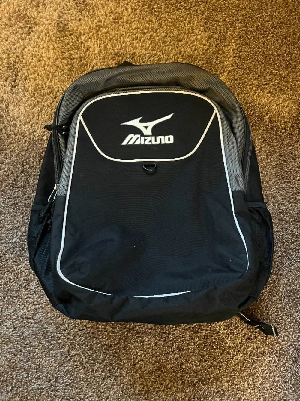 Black Mizuno volleyball backpack